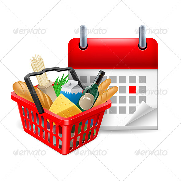 Food Basket and Calendar