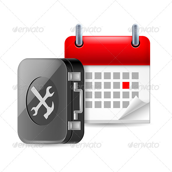 Repair and Time Icon Repair and Time Icon