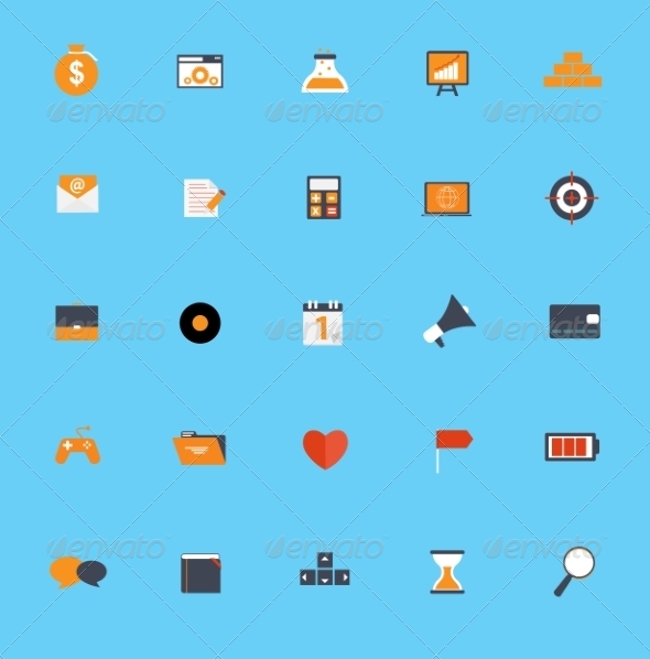 Set of Flat Icons Set of Flat Icons