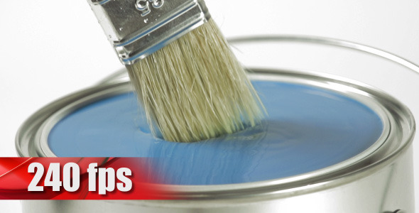 Paintbrush with Paint Pot Paintbrush with Paint Pot