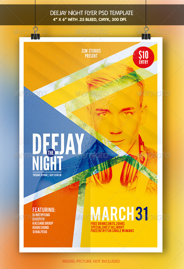 Deejay Night Flyer Template Deejay Night Flyer Template