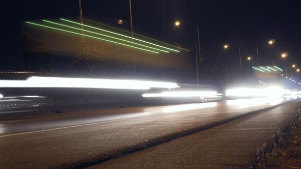 Night Road On The Way Night Road On The Way