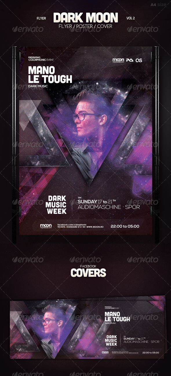 Dark Moon Flyer Vol 2 - Clubs & Parties Events