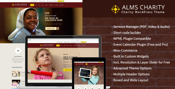 Alms - Church & NGO Responsive WordPress Theme