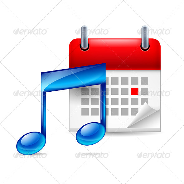 Music Note and Calendar