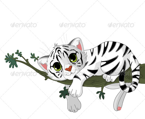 Tiger on a Branch Tiger on a Branch