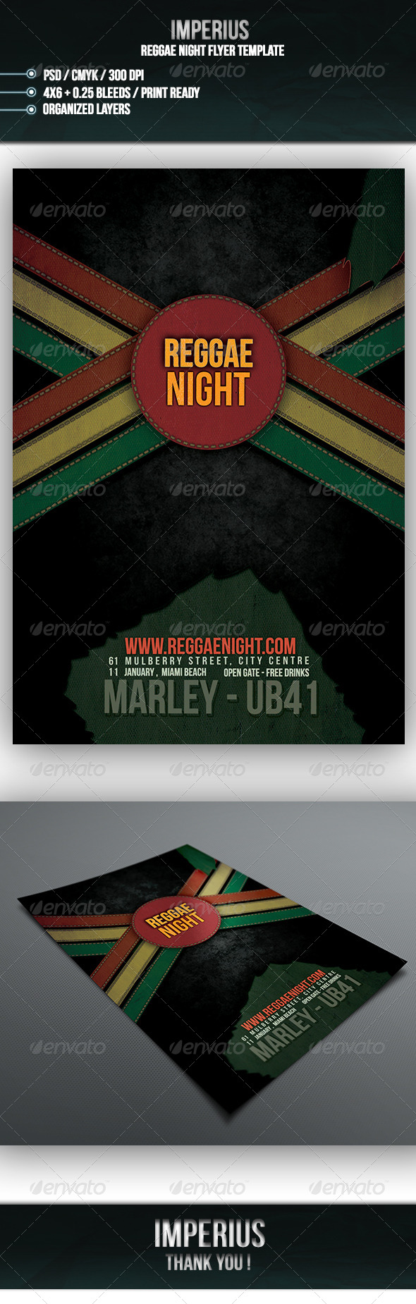 Reggae Night Flyer Reggae Night Flyer