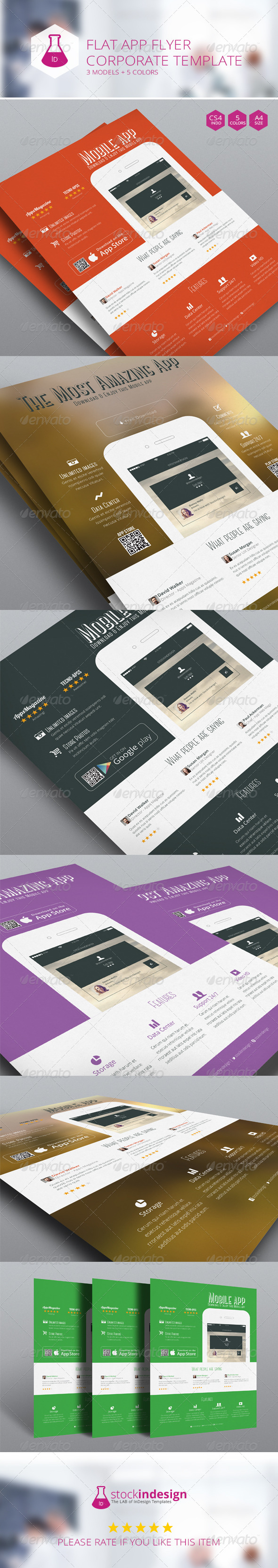 Flat App Flyer Flat App Flyer