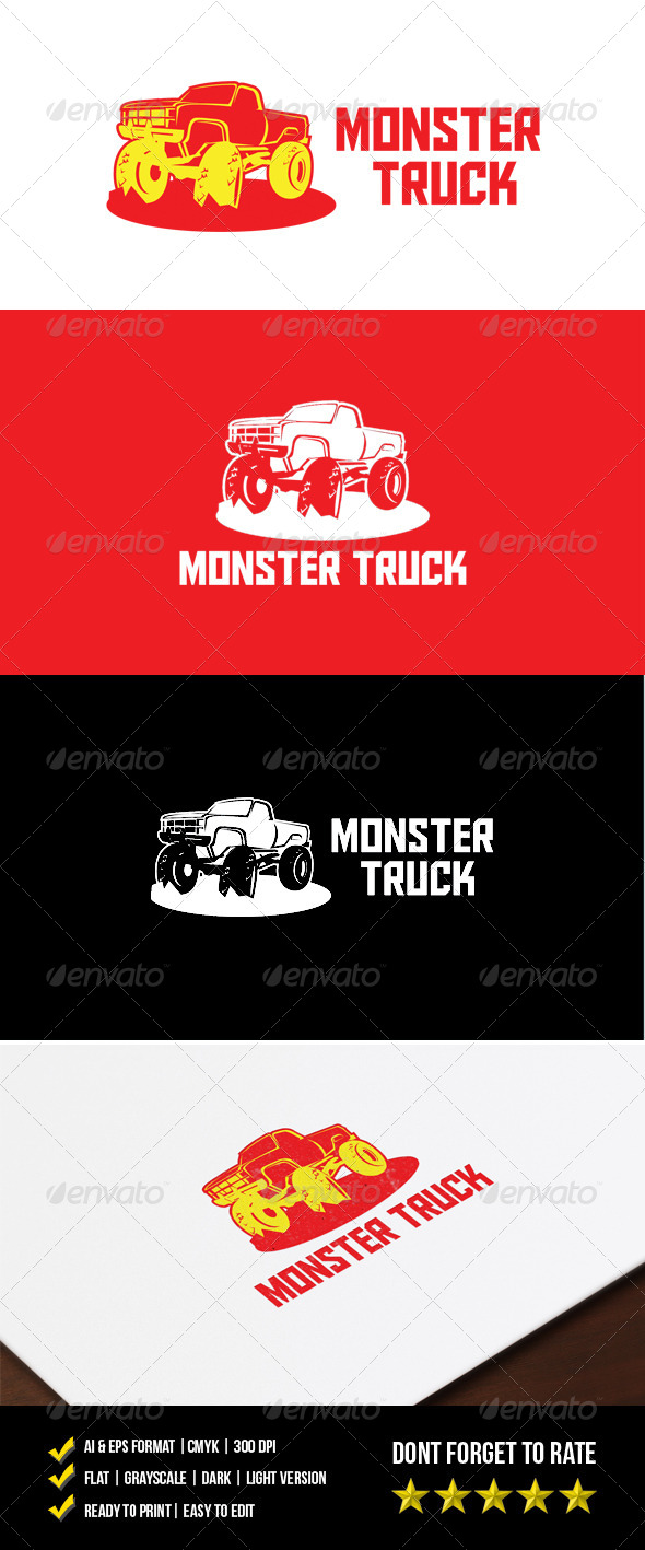 Monster Truck Logo Monster Truck Logo