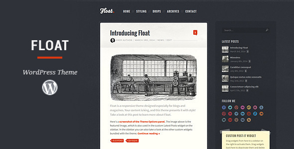 Float - Responsive Blog Theme