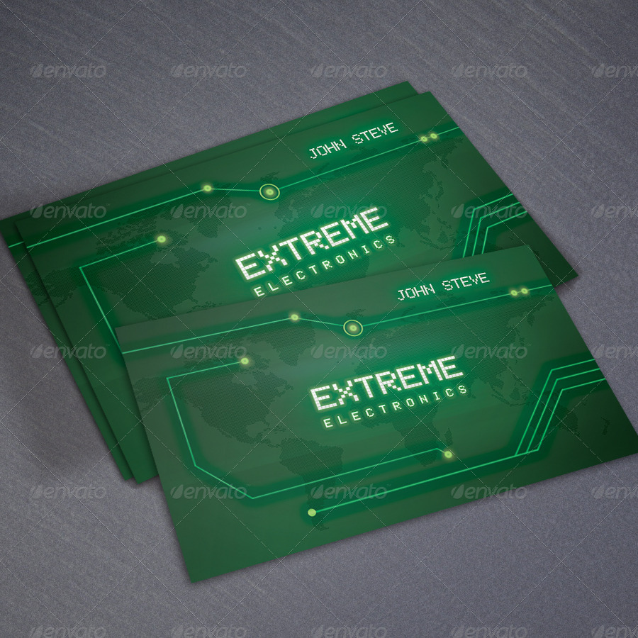 Electronics Business Card By Oksrider