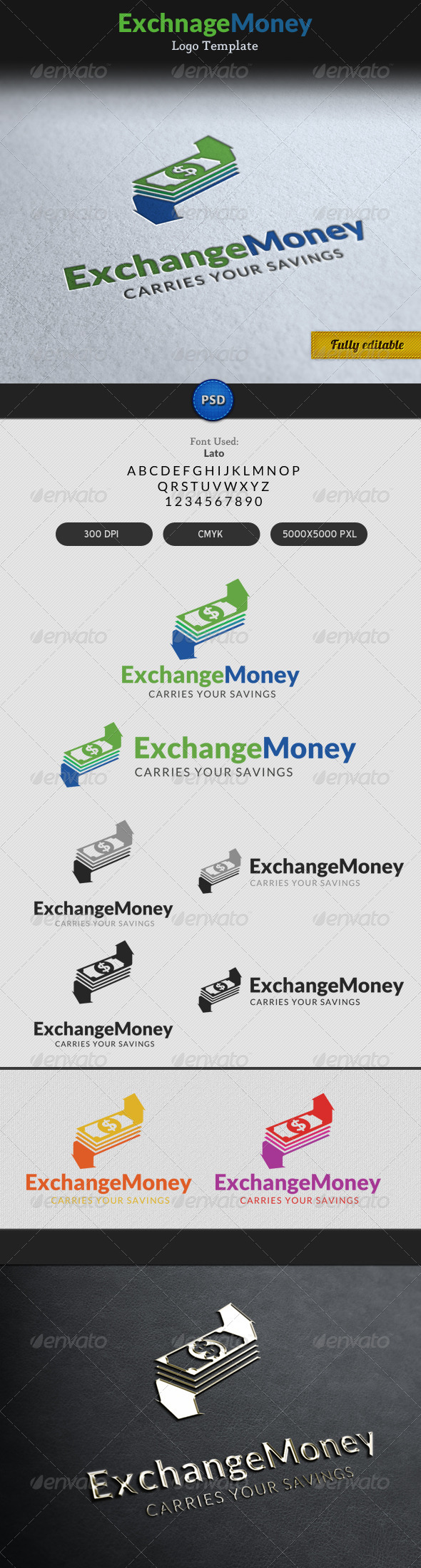 Exchange Money Currency Transaction Logo Exchange Money Currency Transaction Logo