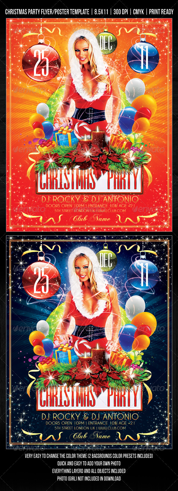Christmas  Party / Concert Flyer / Poster Design