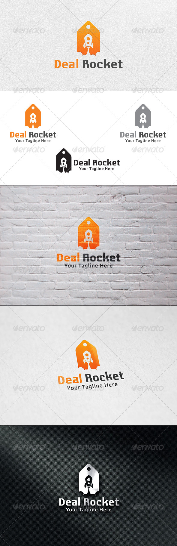 Deal Rocket Logo Template Deal Rocket Logo Template