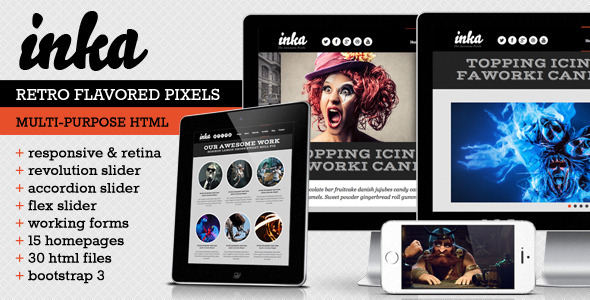 INKA - Retro Responsive Multi-Purpose Template