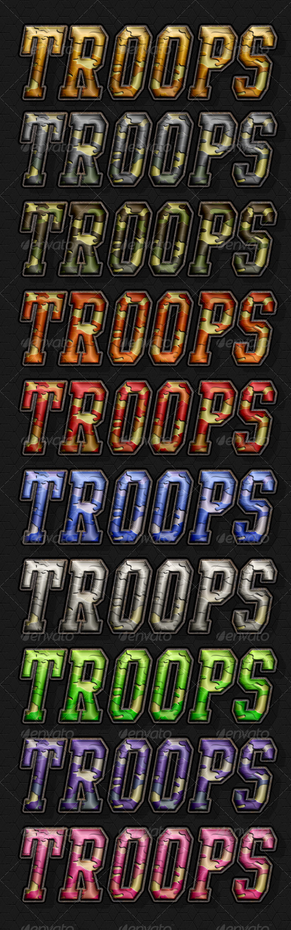 Troops Style - Styles Photoshop