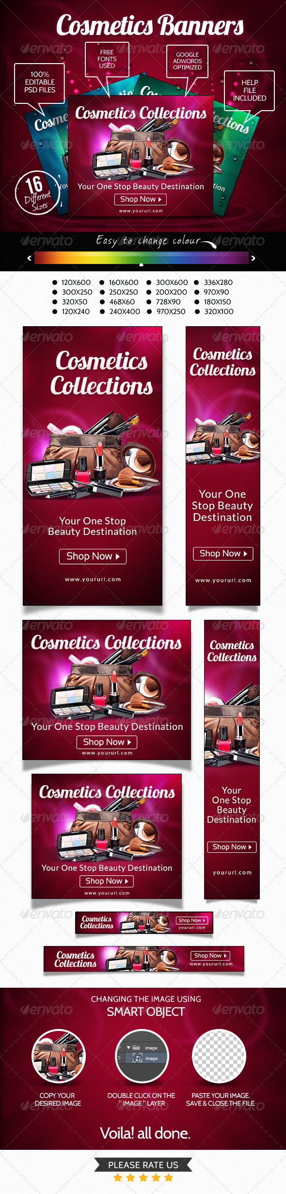 Cosmetic Collection Banners Cosmetic Collection Banners