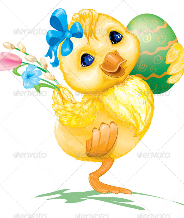 Easter Duck with Egg Easter Duck with Egg