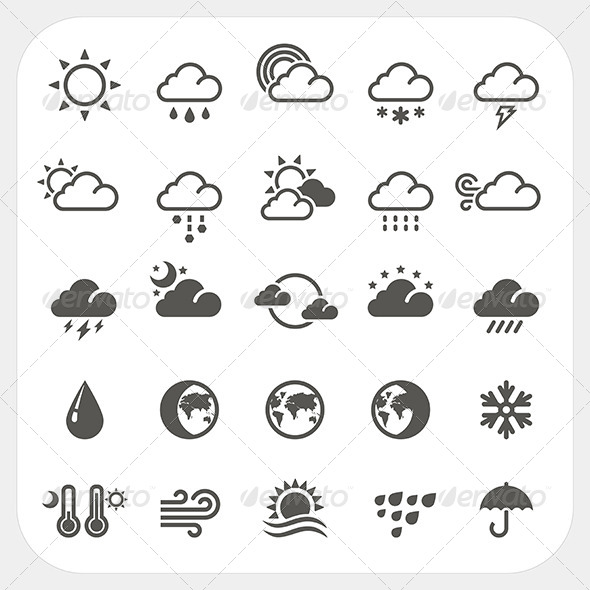 Weather Icons Set Weather Icons Set