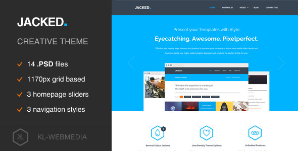 Jacked - Creative PSD Template