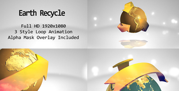 Earth Recycle Animated Symbol Earth Recycle Animated Symbol