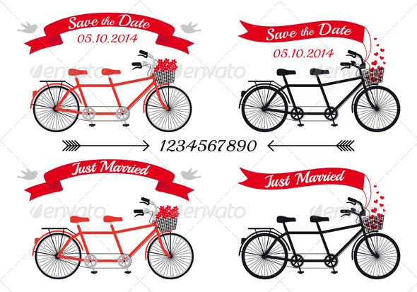 Wedding Tandem Bicycles