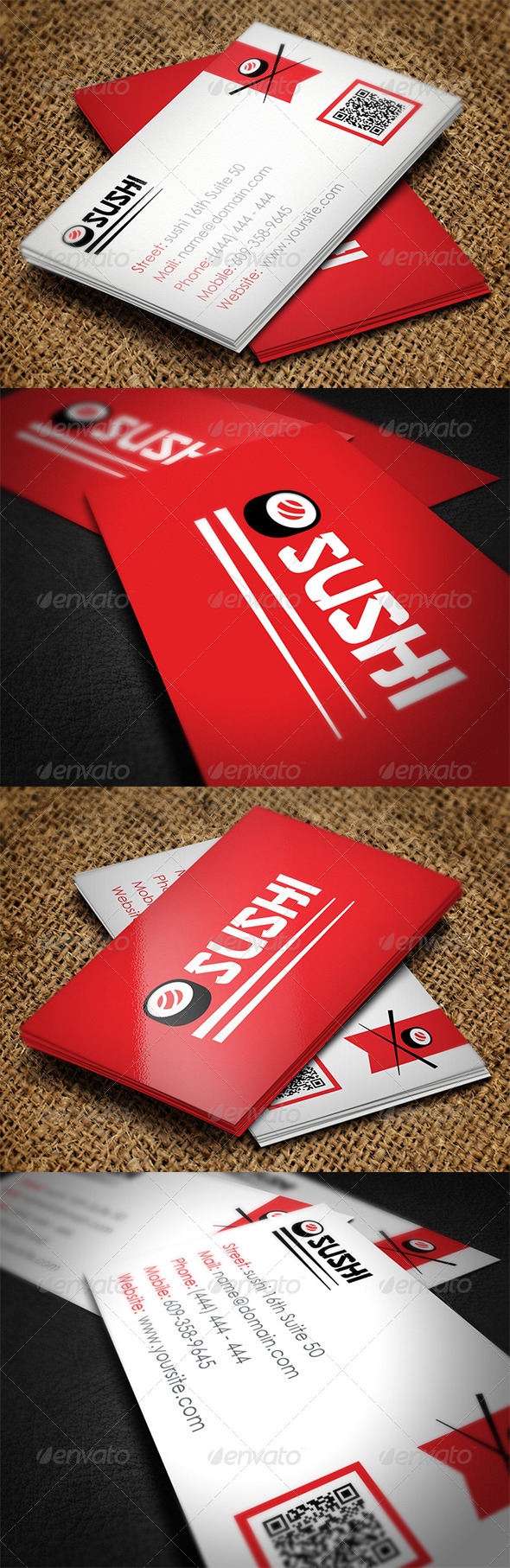 Sushi Business Card Sushi Business Card