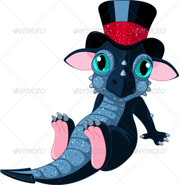 New 2012 year cartoon dragon New 2012 year cartoon dragon