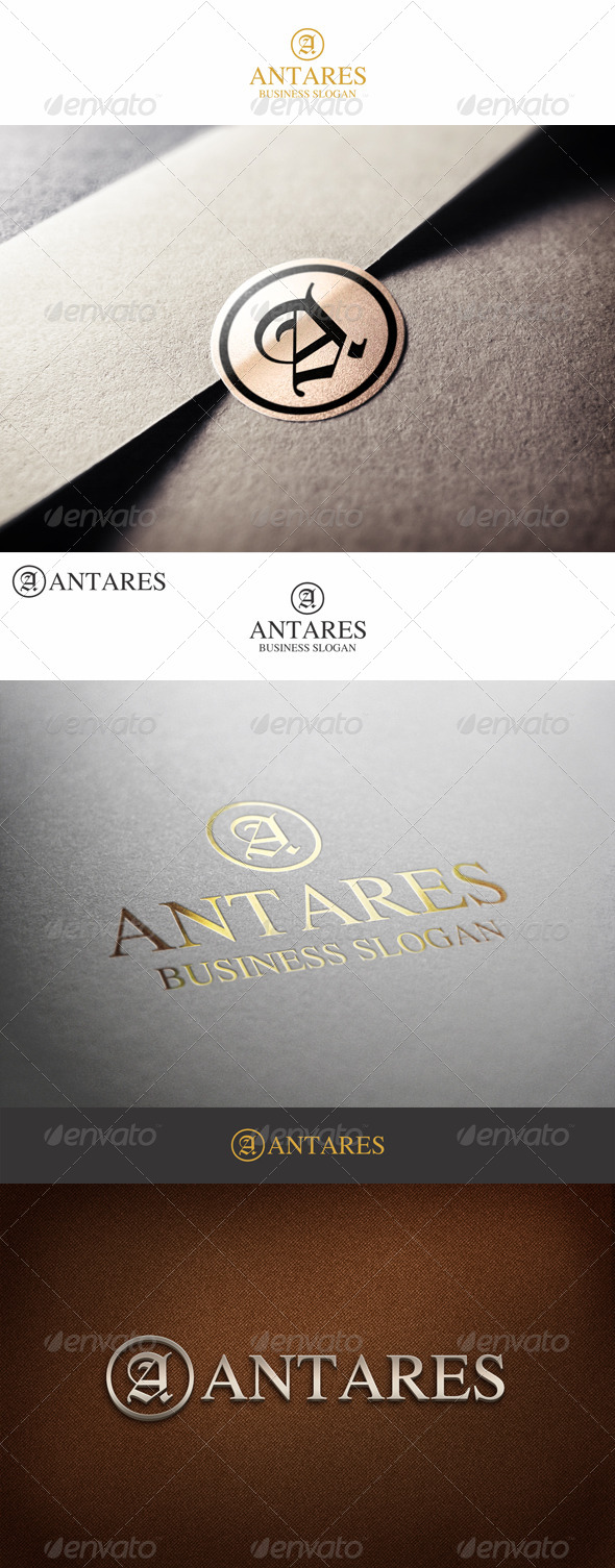 Fashion Monogram Letter A - Antares - Letters Logo Templates