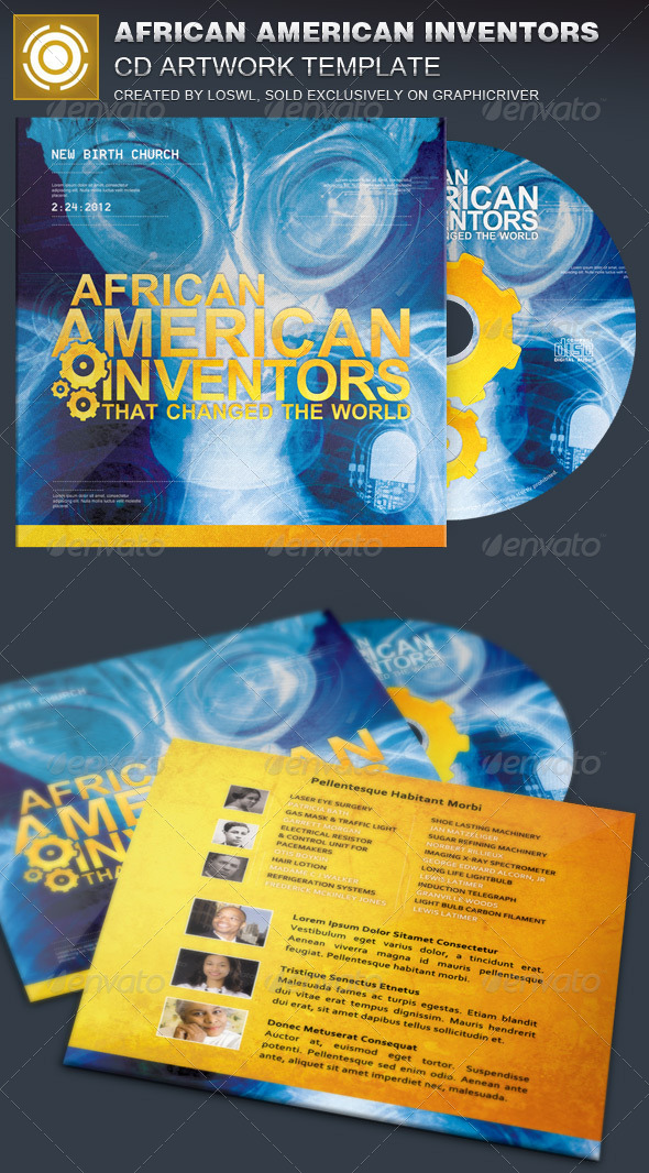 African American Inventors CD Artwork Template African American Inventors CD Artwork Template