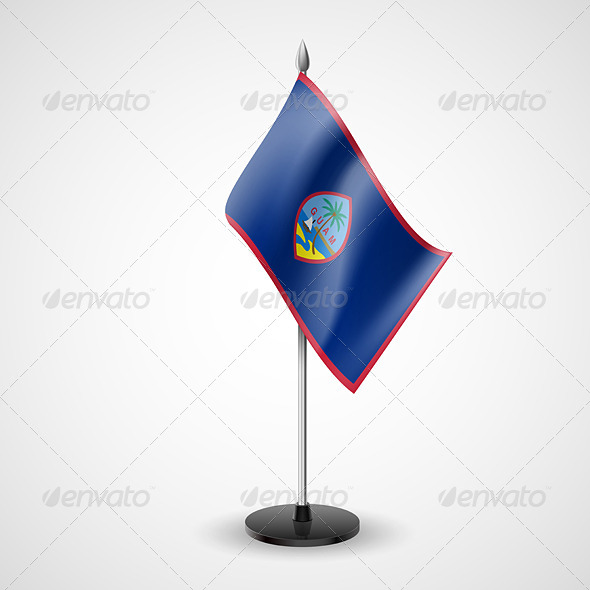 Table Flag of Guam