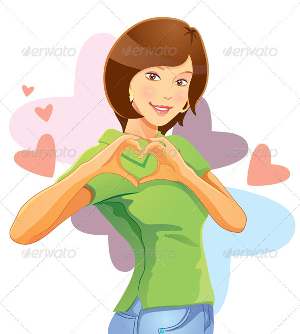 Lovely Pretty Girl - People Characters