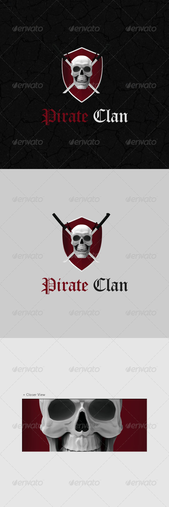 Pirate Logo 3D