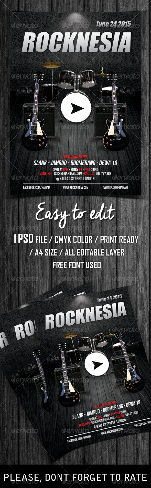Rocknesia Flyer Template Rocknesia Flyer Template
