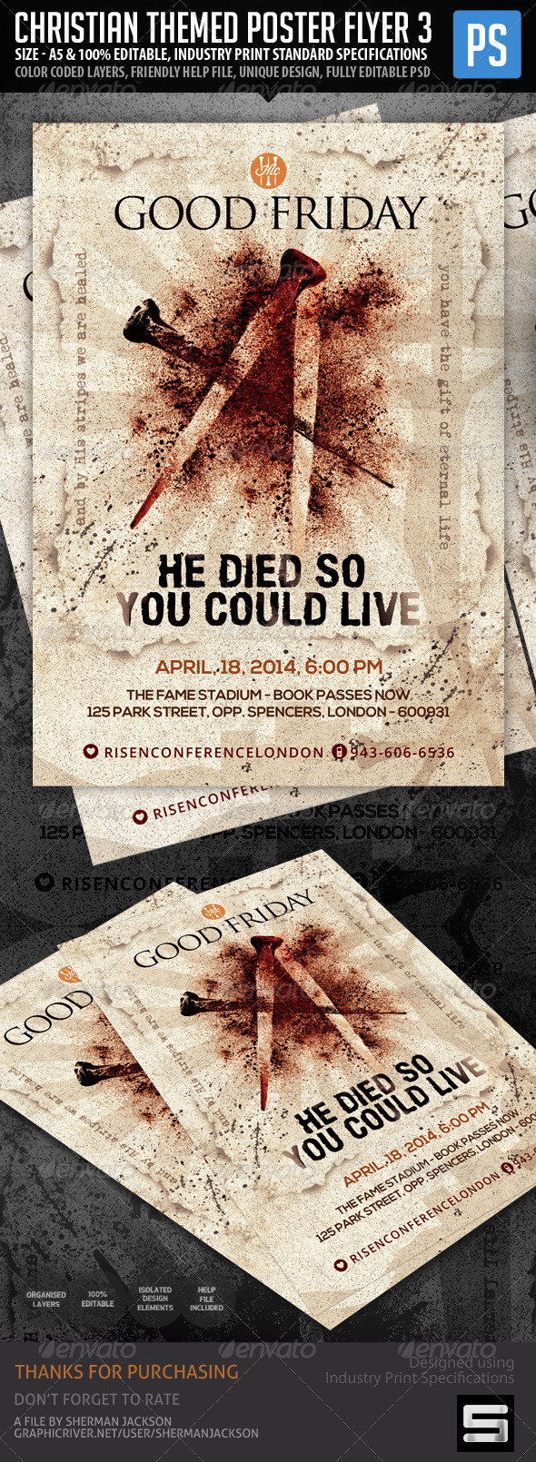 Church Christian Themed Poster Flyer Vol.3 Church Christian Themed Poster Flyer Vol.3