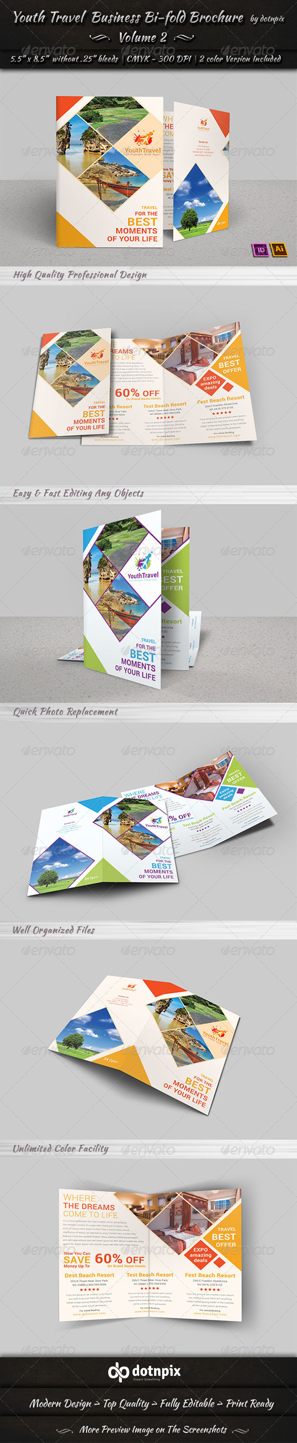 Travel Tourism Bi-Fold Brochure Volume 3 Travel Tourism Bi-Fold Brochure Volume 3