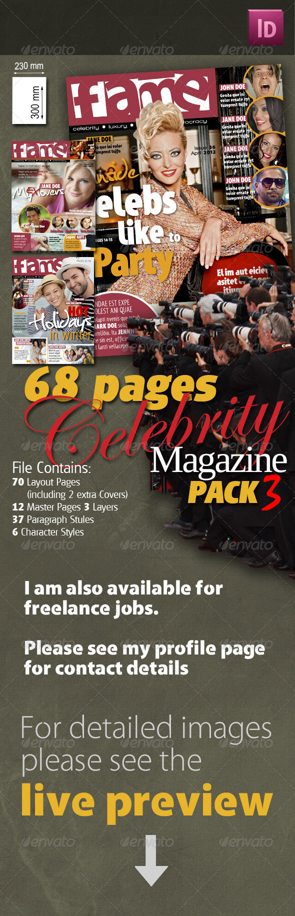 68 Pages Celebrity Magazine Pack 3 68 Pages Celebrity Magazine Pack 3