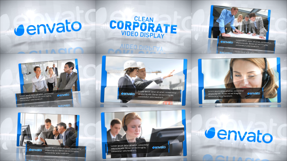 Clean Corporate Video Display Clean Corporate Video Display
