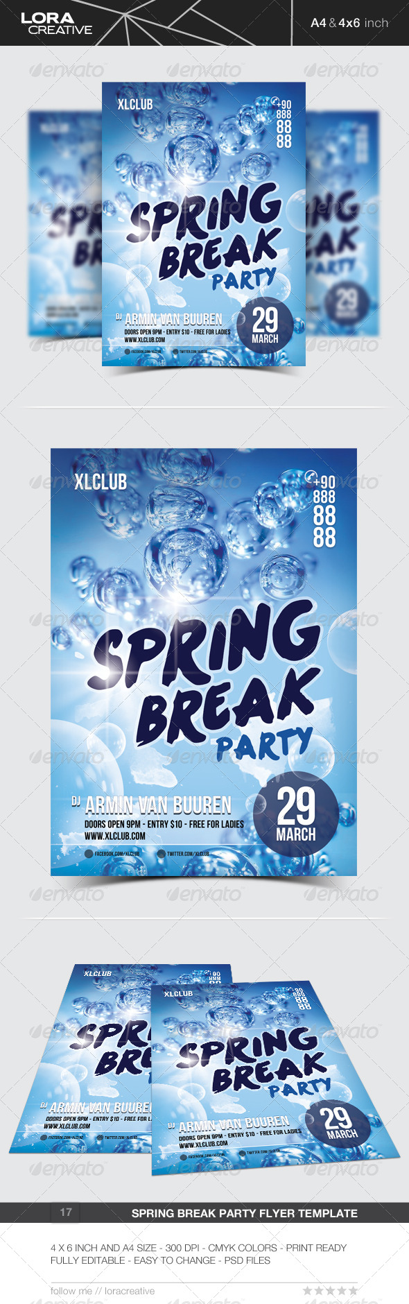 Spring Break Party Flyer / Poster - 17