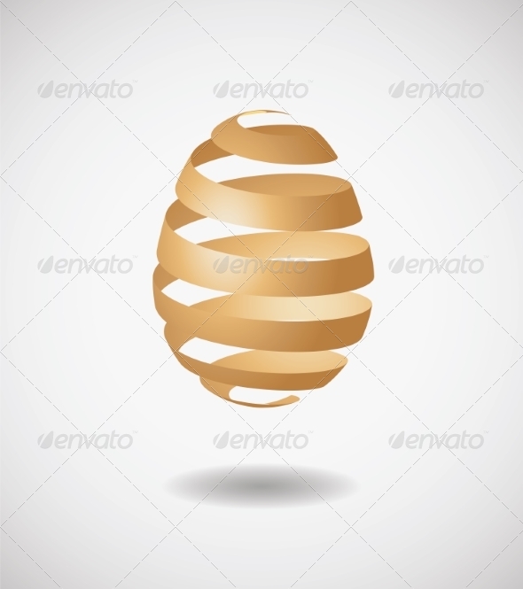 Easter Egg from Ribbon Easter Egg from Ribbon