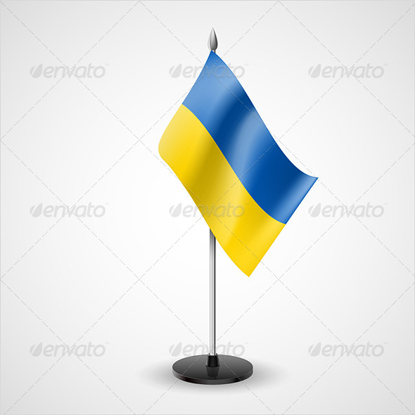 Table Flag of Ukraine