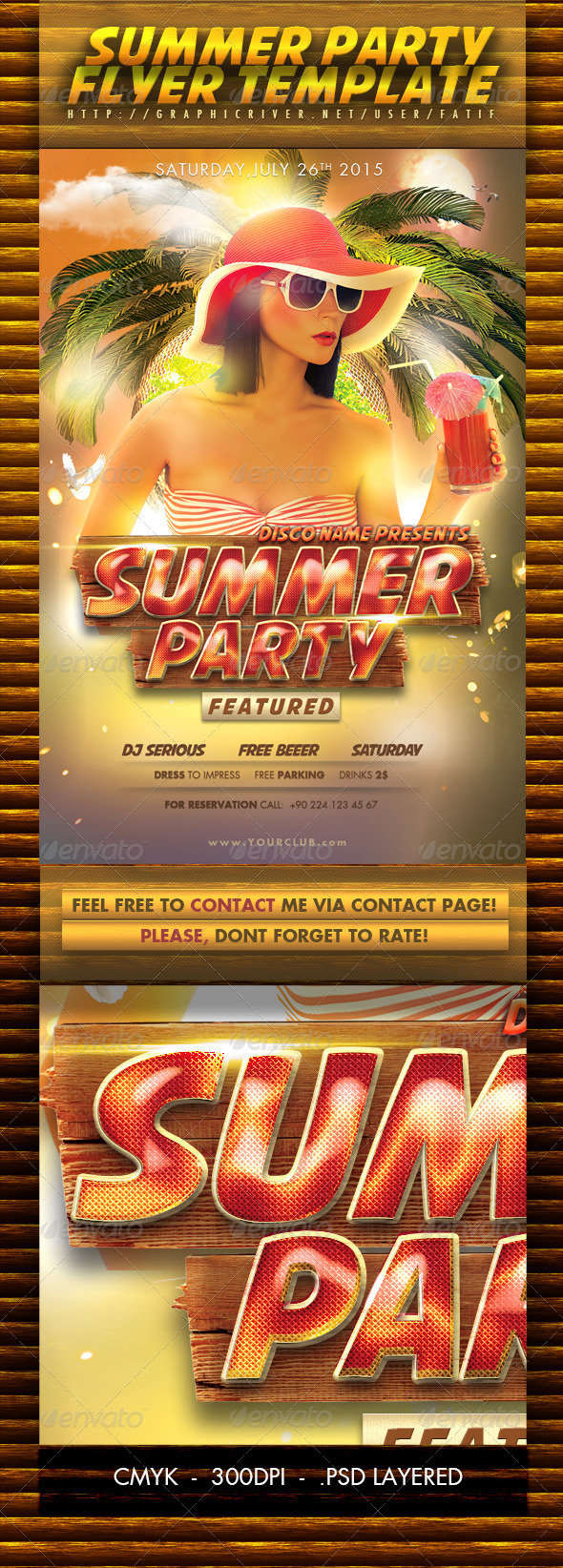 Summer Party Flyer Template - Events Flyers