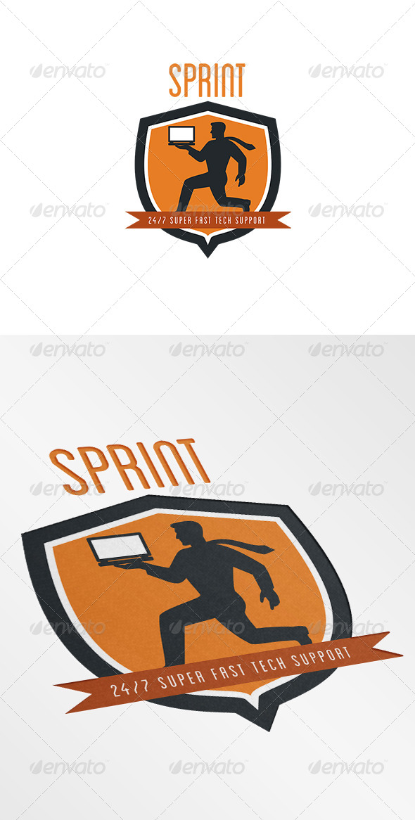Sprint Super Fast Tech Support Logo Sprint Super Fast Tech Support Logo
