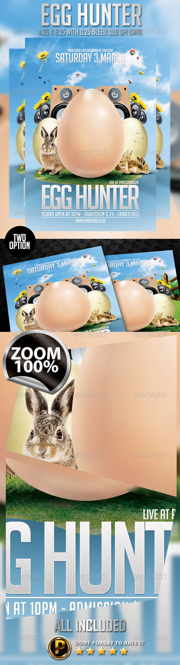 Egg Hunter Flyer Template - Holidays Events