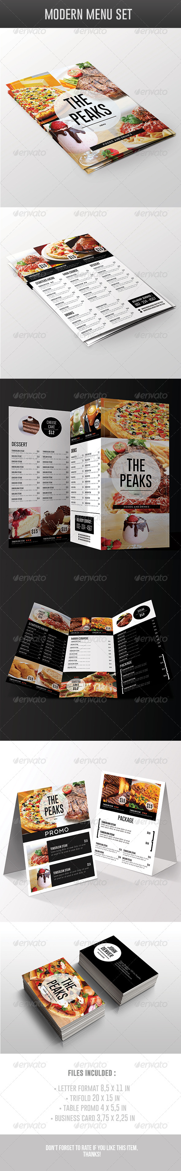 Modern Menu Pack