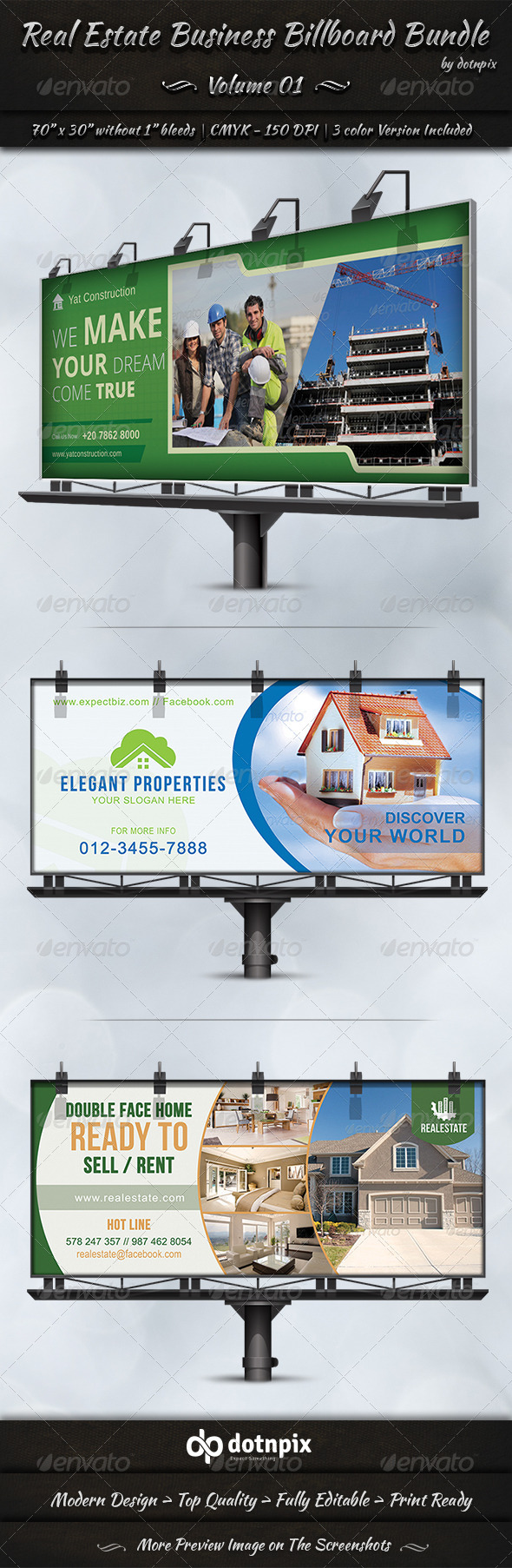 Real Estate Business Billboard Bundle Volume 1 Real Estate Business Billboard Bundle Volume 1