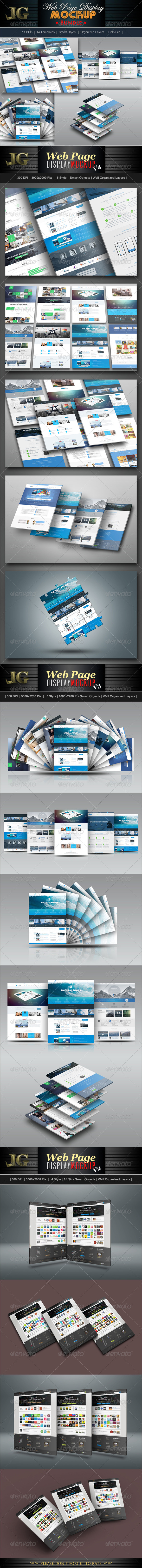 Website Display Mockup Bundle Website Display Mockup Bundle