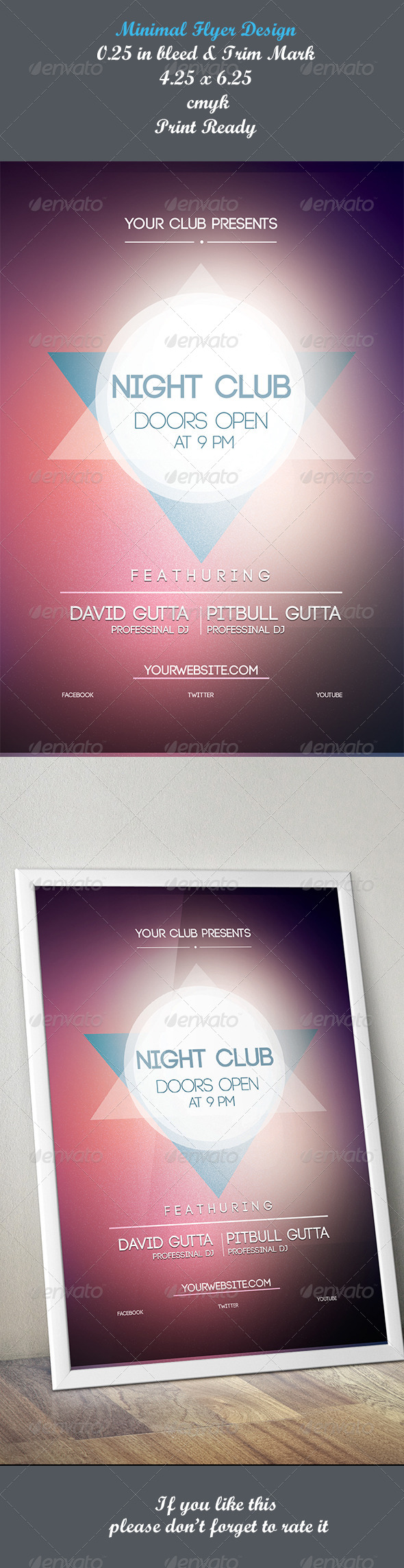 Minimal Flyer design Minimal Flyer design