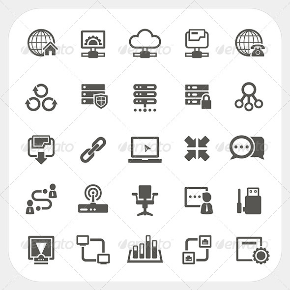 Network Icons Set Network Icons Set
