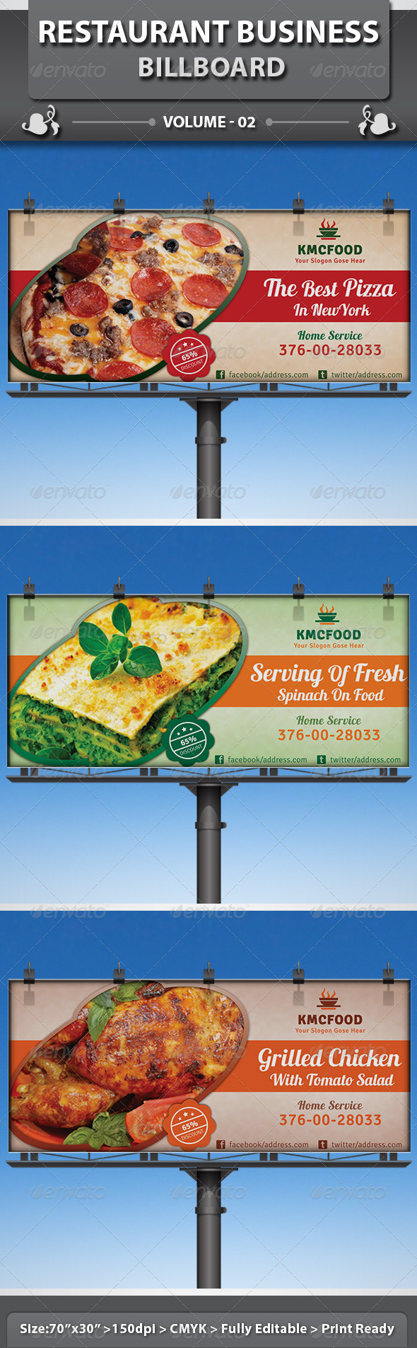 Multipurpose Business Billboard | Volume 4 - Signage Print Templates